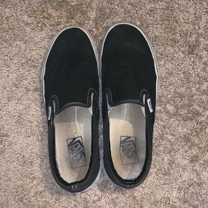Black slip on Vans